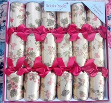 Robin Reed English Handmade Christmas Crackers Set of 6.