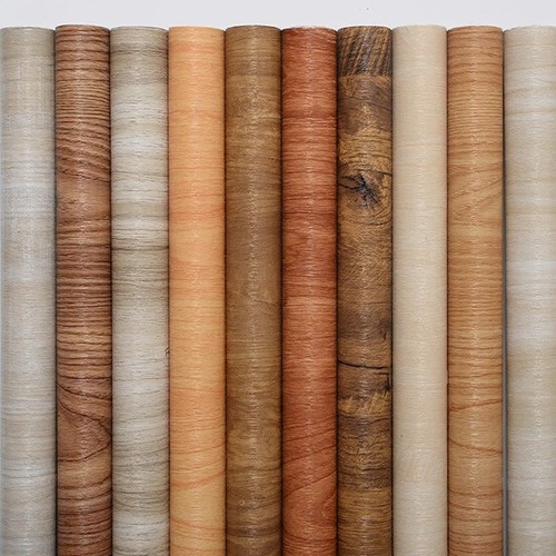 Wood effect vinyl wrap self - wrap,