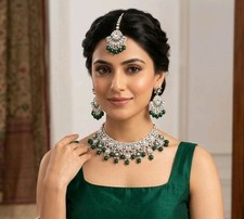 Green silver indian bollywood - silver,