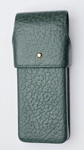 Montblanc green leather pen - green,