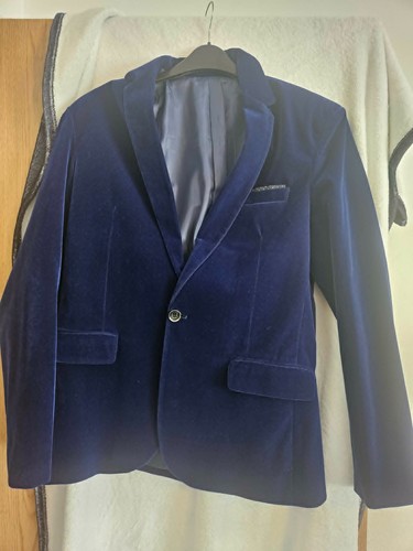 Royal blue velvet - ,
