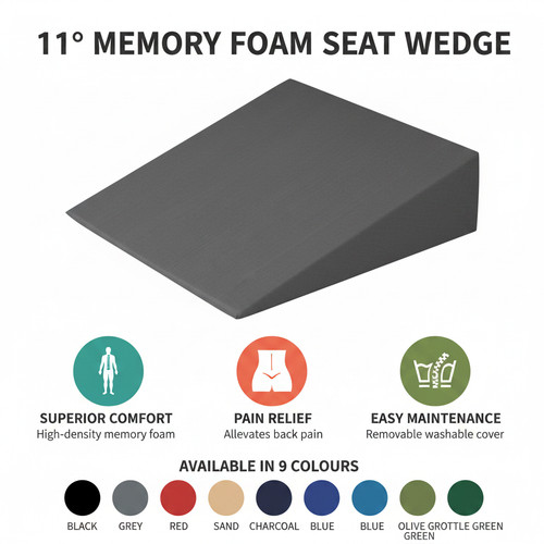 Memory foam wedge seat - wedge, cushion