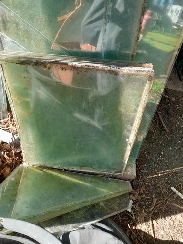 Used greenhouse glass - used,