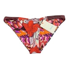 Maaji Reversible Bikini Bottom Large Floral & Abstract Print Swimwear NWT