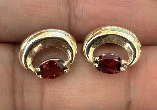 Vintage 9ct gold garnet - 9ct,