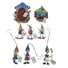 Olive sage metal gnomes - olive,