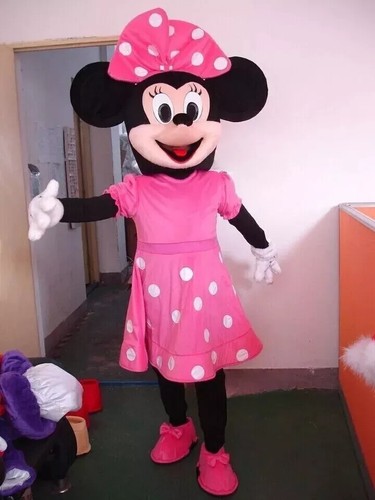 Pink minnie mascot costume - minnie,