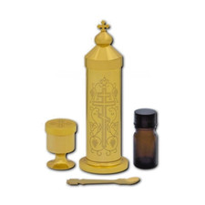 Portable Russian Orthodox Ecclesiastica Monstrance Tabernacle Travel Potyr Spoon