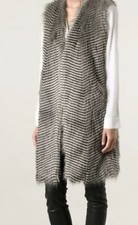 Faux fur 100% long Waistcoat