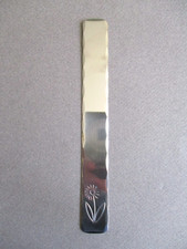 Metal BOOKMARK Engraved Stainless Steel Daisy Flower