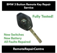 For BMW 3 5 7 series X3 X5 Z4 E38 E39 E46 3 button remote key fob repair service