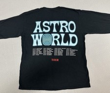 Travis Scott T Shirt M Astroworld Wish You Were Here ENJOY THE RIDE Tour Rap Tee