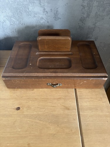Vintage wood valet desk - vintage,