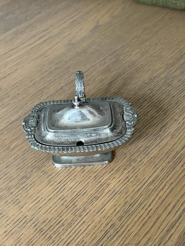 Antique silver plated - silver-plated, mustard
