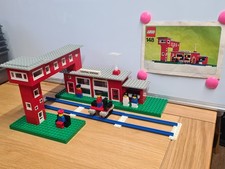 Lego 148 - Central train station - 4.5v - 100% Complete with instructions - 1975