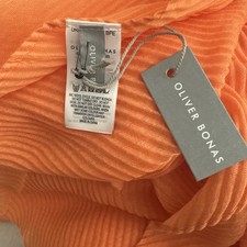 Peach Pleated Oliver Bonas Scarf