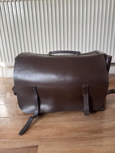 Vintage leather post - post, carrier