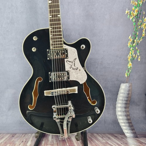 G6136 black falcon hollowbody - black,