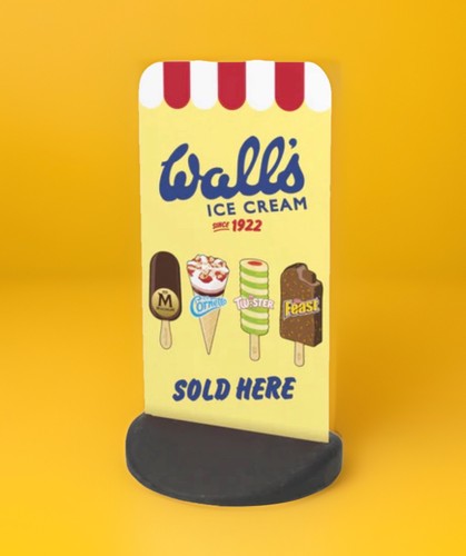 Wall ice cream pavement - ice,