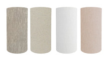 Natural Colours  various width 25cm Tall Cylindrical Lamp Shade Linen Lampshade