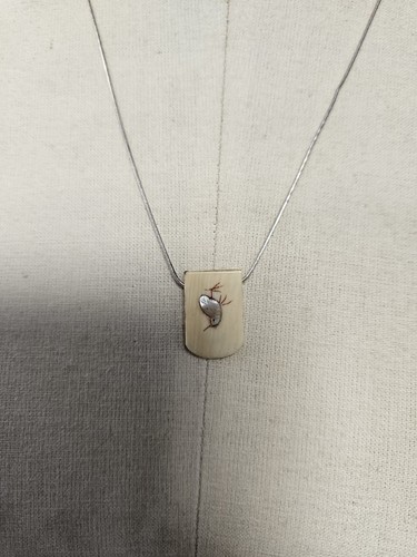 Silver necklace shibayama - silver, &