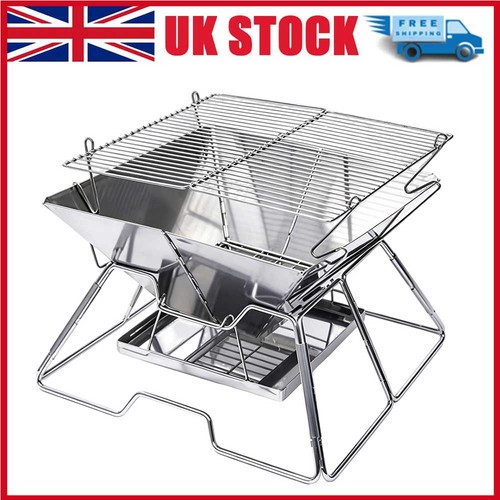Foldable fire pit - foldable, grill