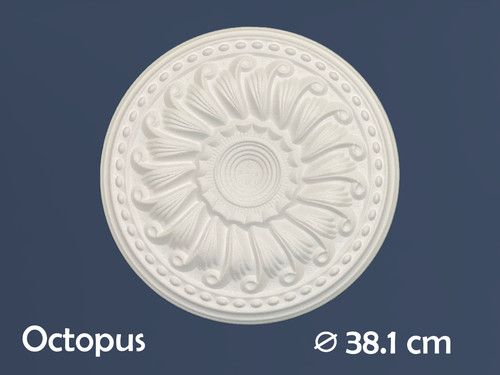 Ceiling rose polystyrene 1st - rose,
