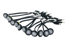 12x 3/4 Maxxima Red Clear LED