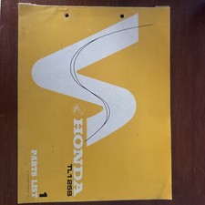 Honda TL125S Parts List 1976