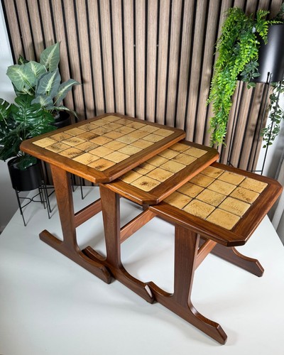 Vintage plan teak - g, tiled