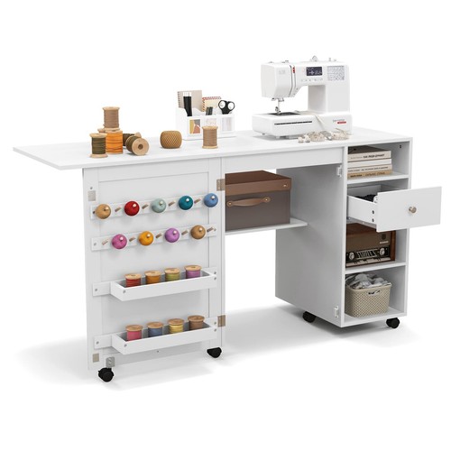 Folding sewing table rolling - folding,