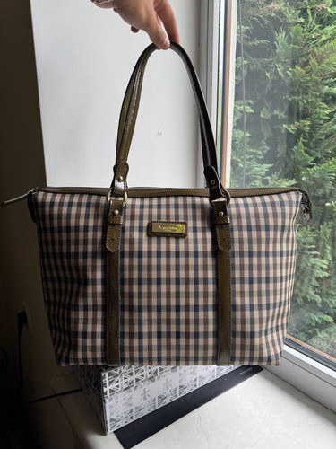 Aquascutum checked tote - aquascutum,