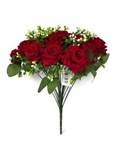 24 Head Red Velvet Artificial