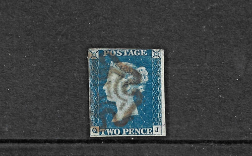 Queen victoria stamp two penny - queen,