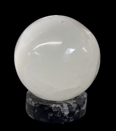 Selenite crystal sphere - selenite, ball