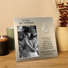 First Holy Communion Gift For a Girl, Engraved Girl's 1st Communion Photo Frame