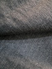 CLEARANCE - 2 METRES Black Midweight Denim 100% Cotton Fabric