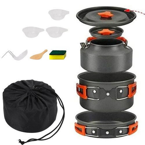 Camping cookware set cooking - camping,