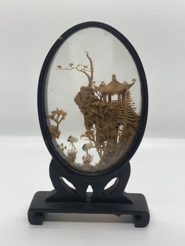 Vintage chinese carved cork - chinese,