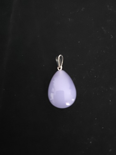 Teardrop lavendar jade stone - teardrop,