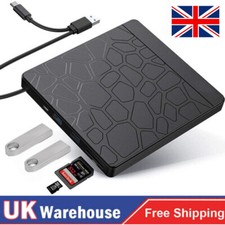 USB 3.0 &Type C External Disc Writer Reader Player CD/DVD ROM Drive Disc Burner