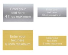 Gold or Silver Engraved Plates