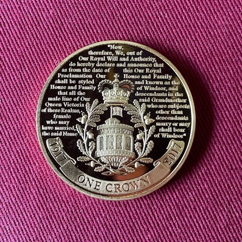 One crown coin - crown, gibraltar