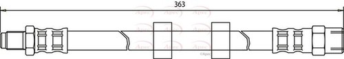 Apec brake hose - brake, front