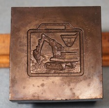 1968 MASSEY FERGUSON SHOVEL CRANE Watch Fob STEEL STAMPING DIE Robbins RB594