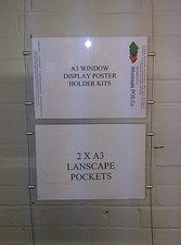 Shop Window Poster Holder