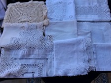 JOB LOT OF 10  VINTAGE LINENS