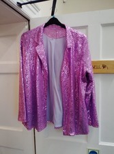 Pink Sequin Blazer Size 2XL
