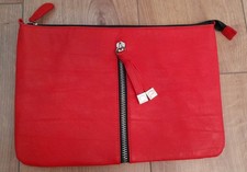 New Ladies Dorothy Perkins Red Clutch Bag 31x22cm