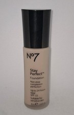 Boots No7 CALICO Stay Perfect Foundation 30ml SPF15 Hypo Allergenic NEW Rare x1 